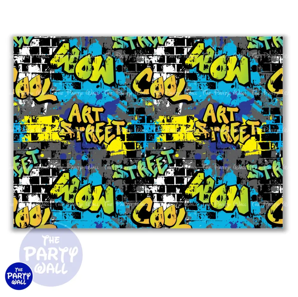 Graffiti - Funda para mampara cuadrada o rectangular The Party Wall