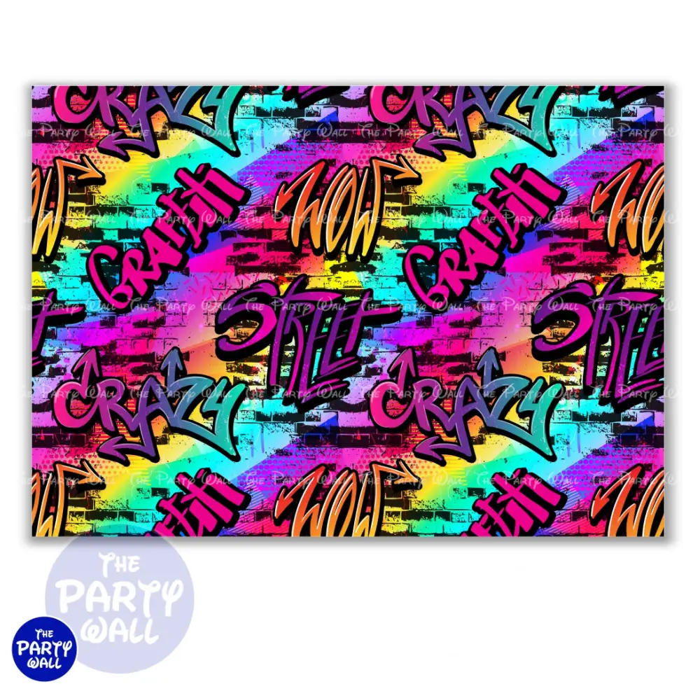 Graffiti - Funda para mampara cuadrada o rectangular The Party Wall