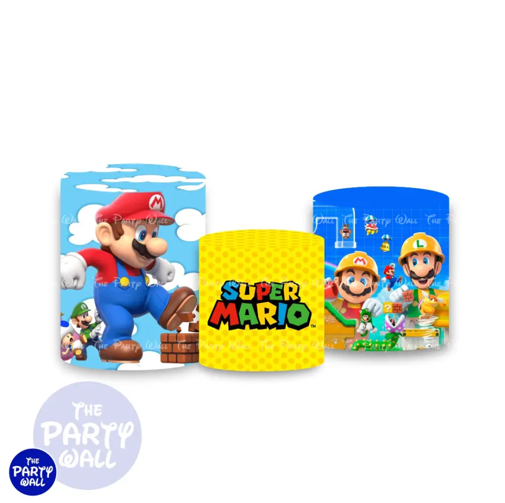 Super Mario - Fundas para cilindro The Party Wall