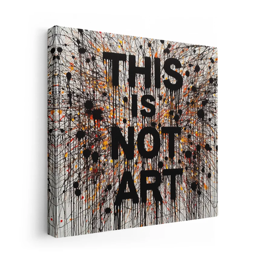 This Is Not Art Tinta Poster