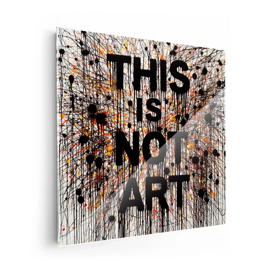 This Is Not Art Tinta Poster