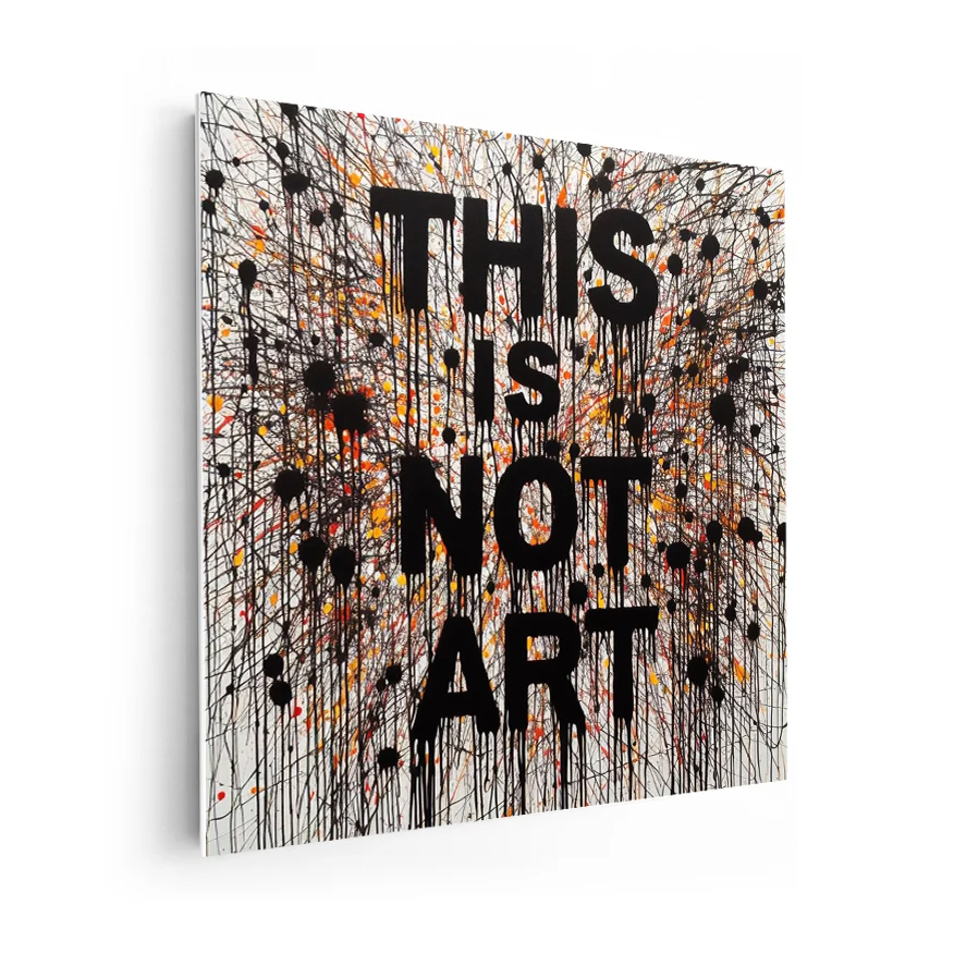 This Is Not Art Tinta Poster