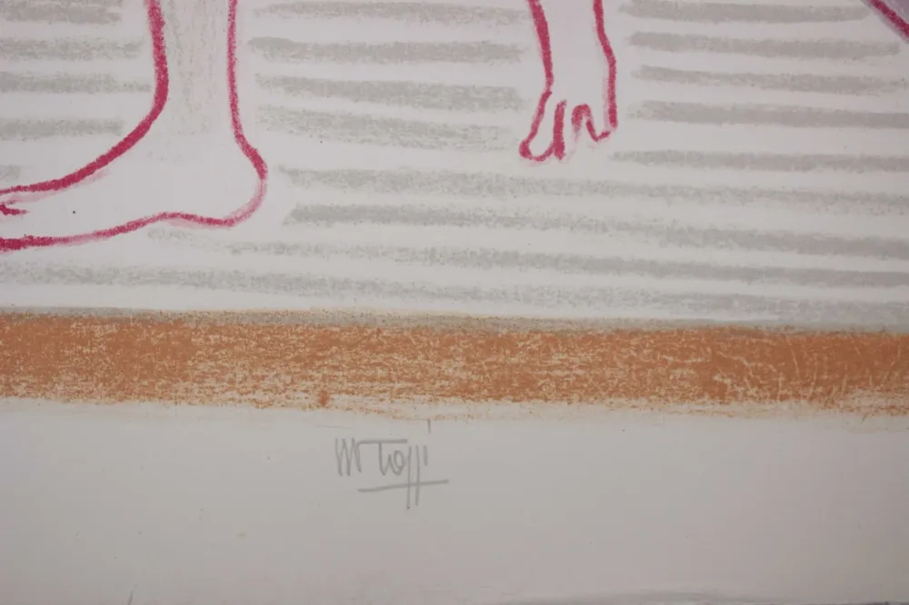 TOZZI Mario, Las dos hermanas, 1978, Litografí original firmada