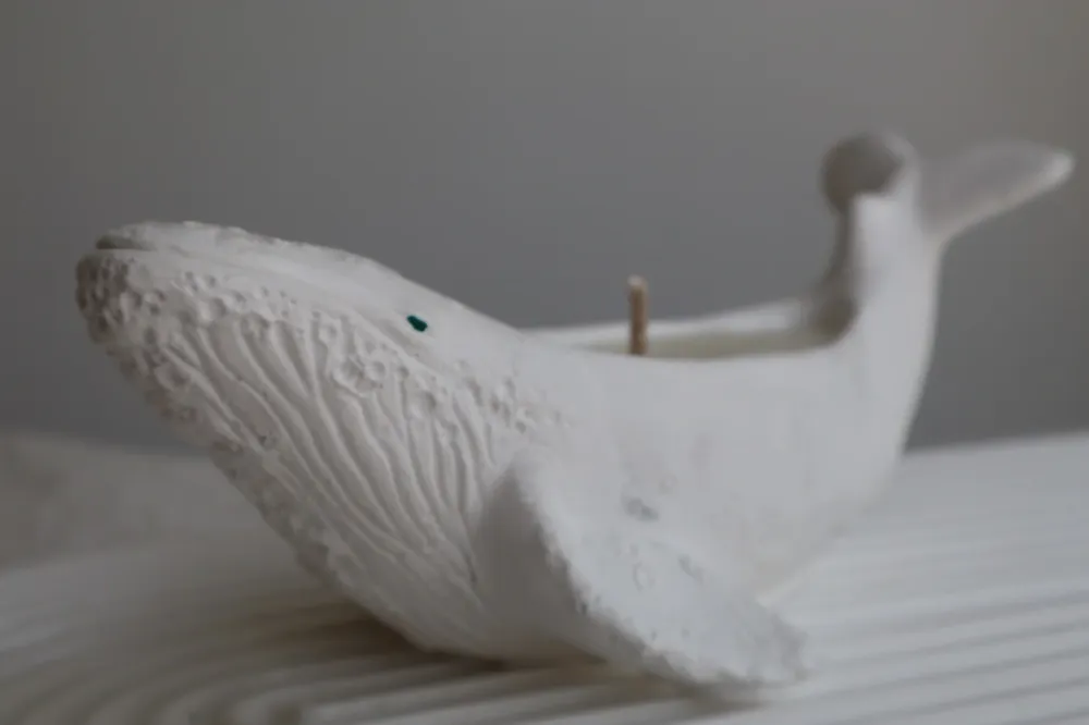 Vela aromática “Ballena” Azul