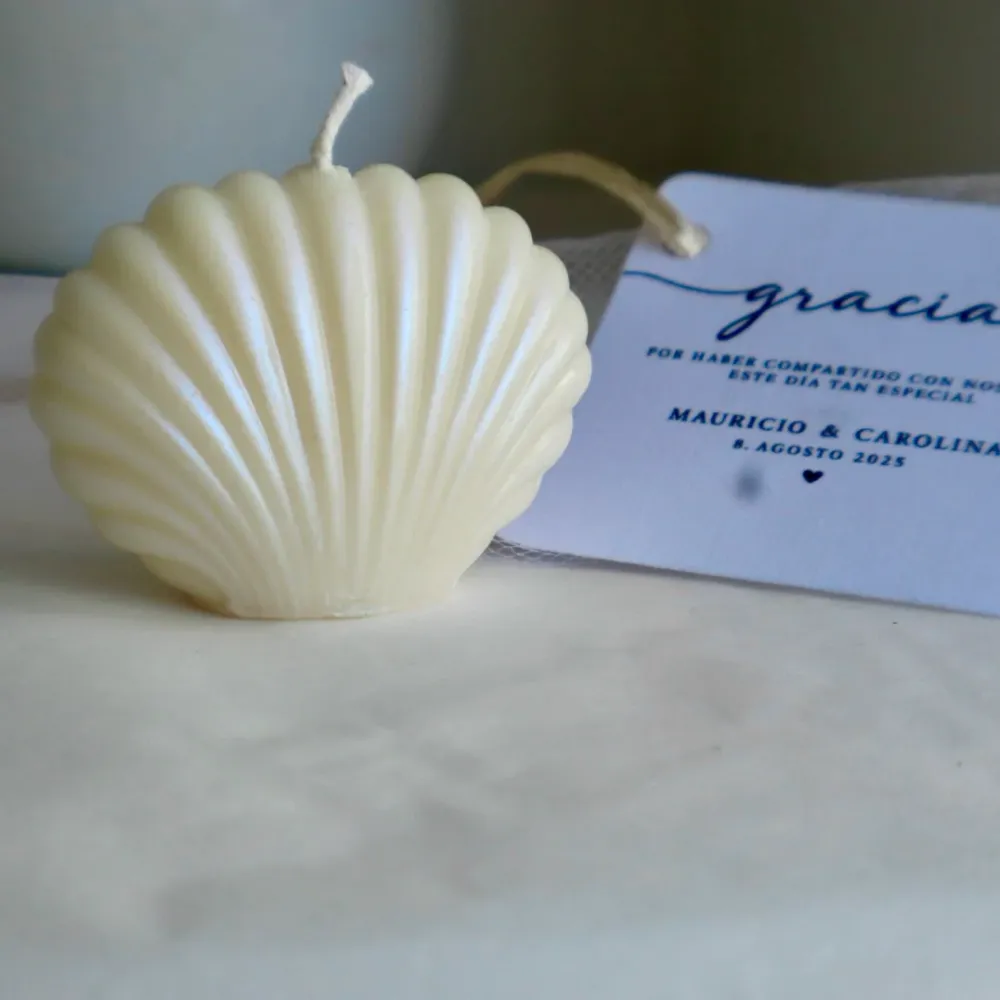 Vela «Perla del Mar» Blanco