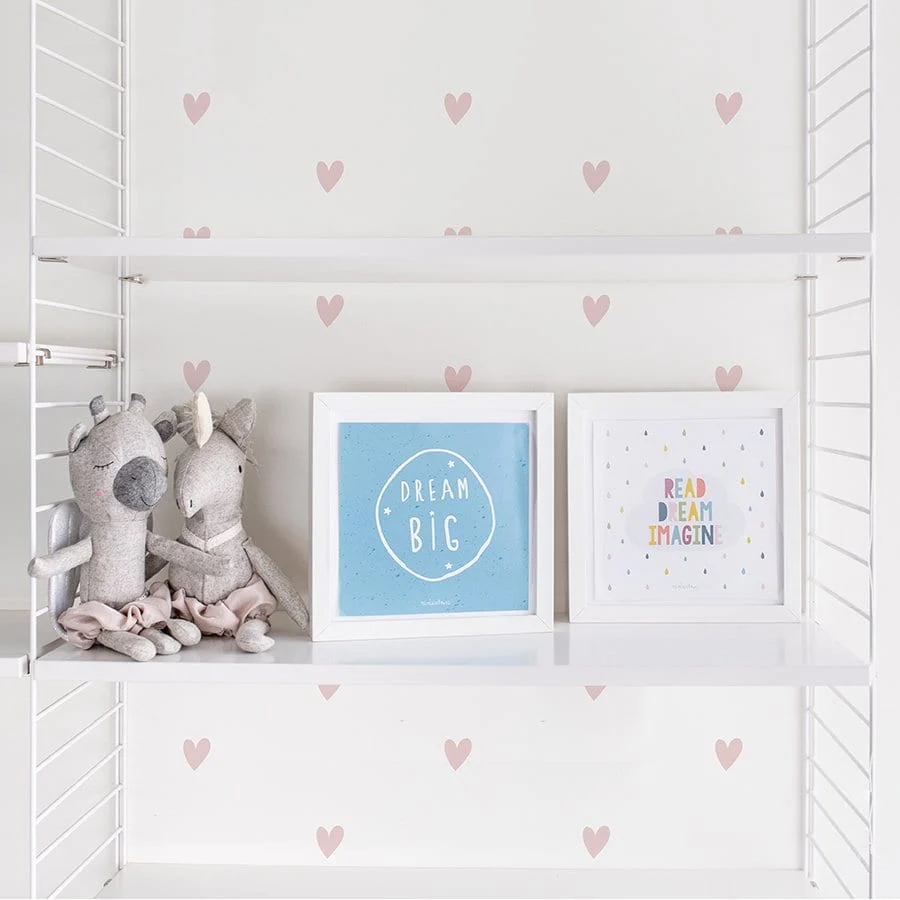 Vinilo mini Corazones Azul