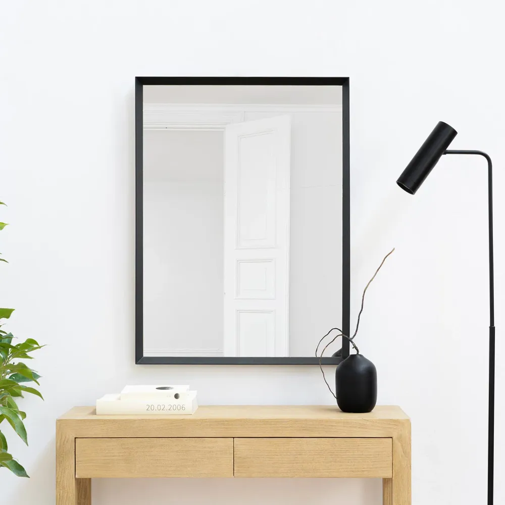 Espejo Alan negro Wabi Home