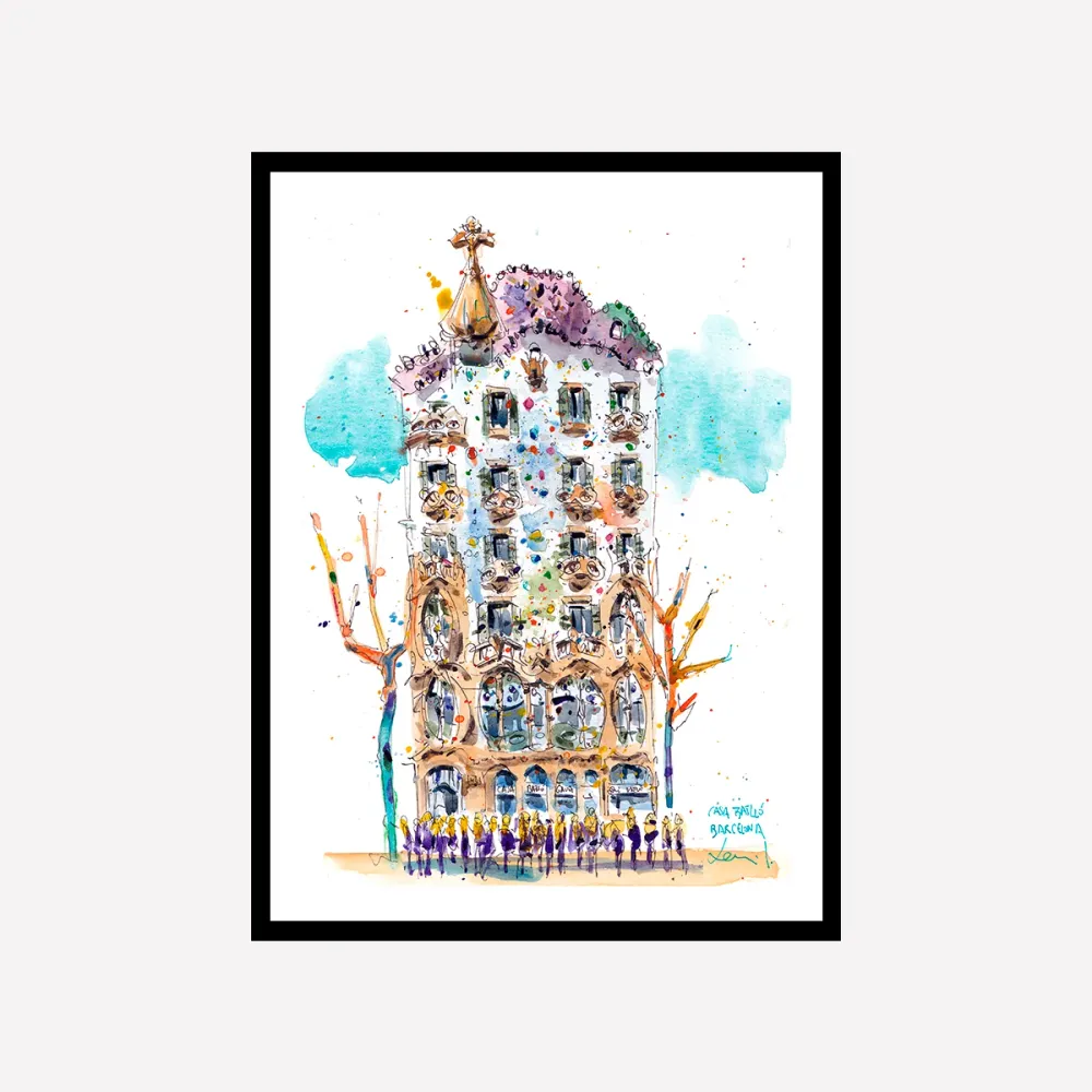 Casa Batlló Art Print A4 Xavier Julia Sanchez