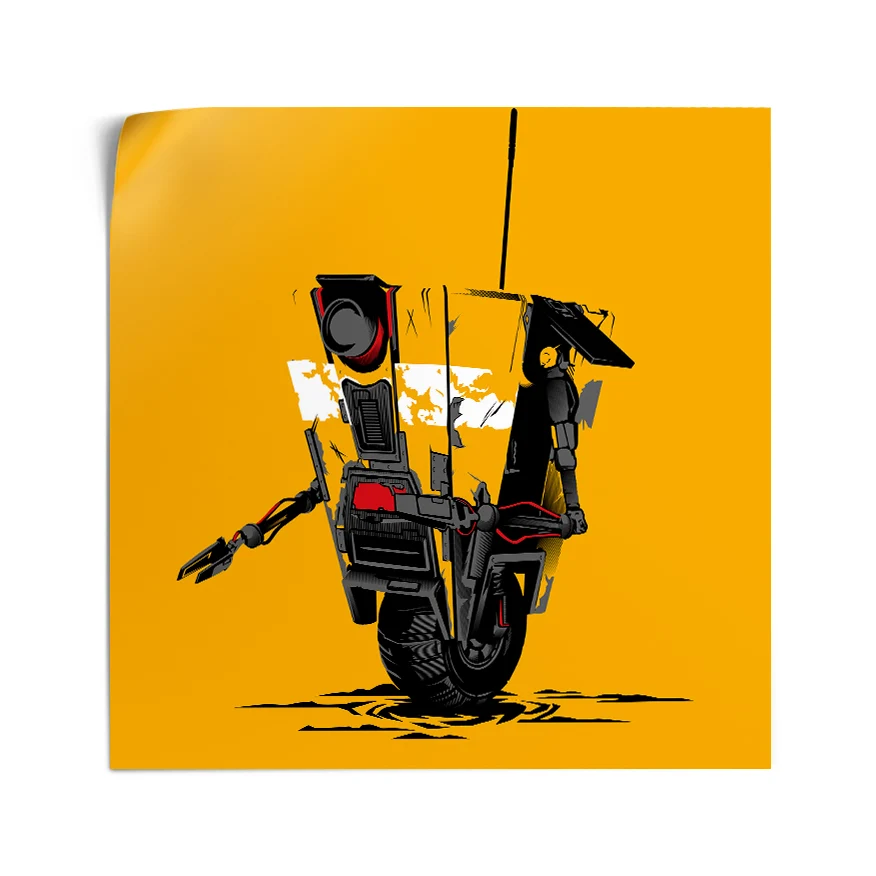 Yellow Droid Poster