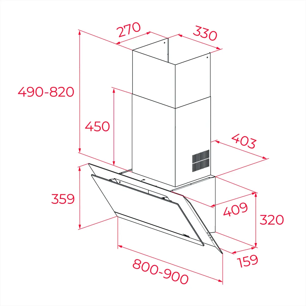 MAESTRO DVI 98-G1 EOS BM CAMPANA EN PARED TEKA ZUCASA®