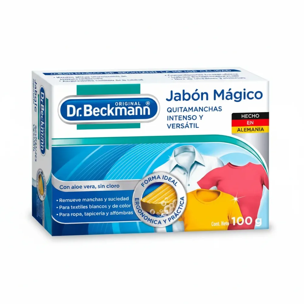Dr. Beckmann Jabón Mágico para Ropa y Tapicerí 100gr en Cápsulas