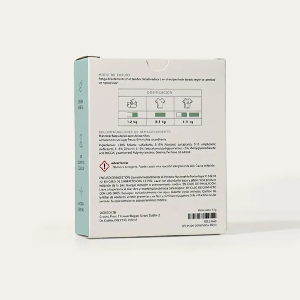 Concentrado Premium Eco-Tiras Detergente