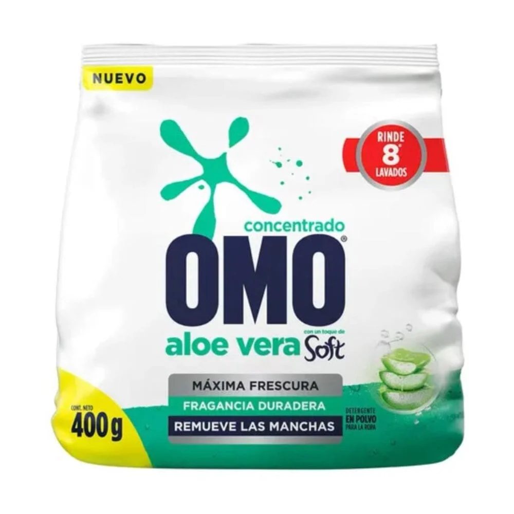 Detergente Polvo Suave Aloe 400 Gr