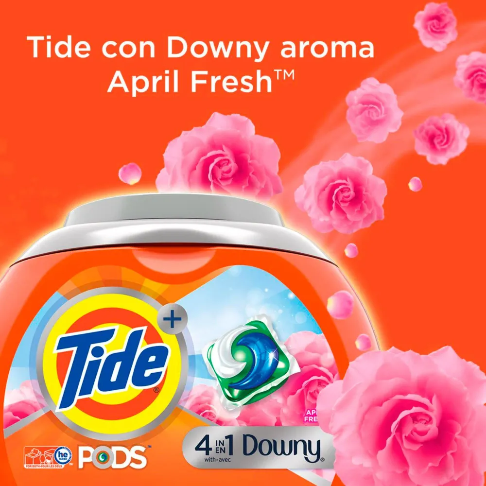 Enzimático Tide Pods Downy Detergente en cápsulas 15 unid
