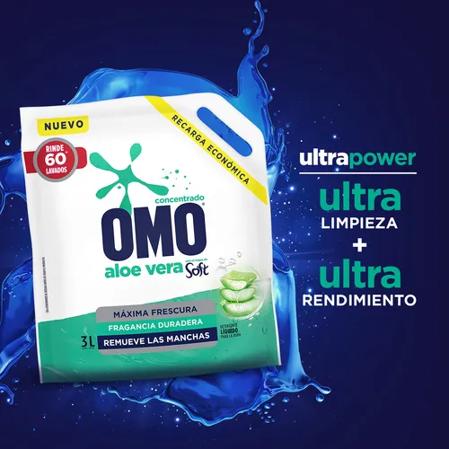 Omo Detergente liquido Matic Doypack con Tierno 3 L