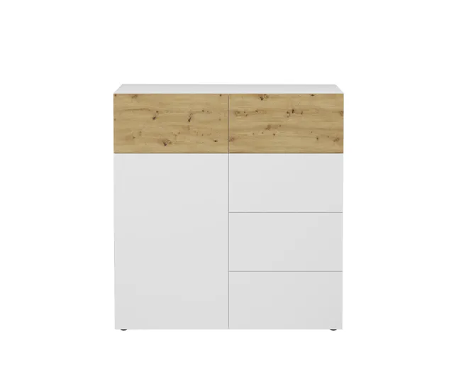 Buffet 1 puerta 5 cajones Belm 1 - L109 x H115 cm
