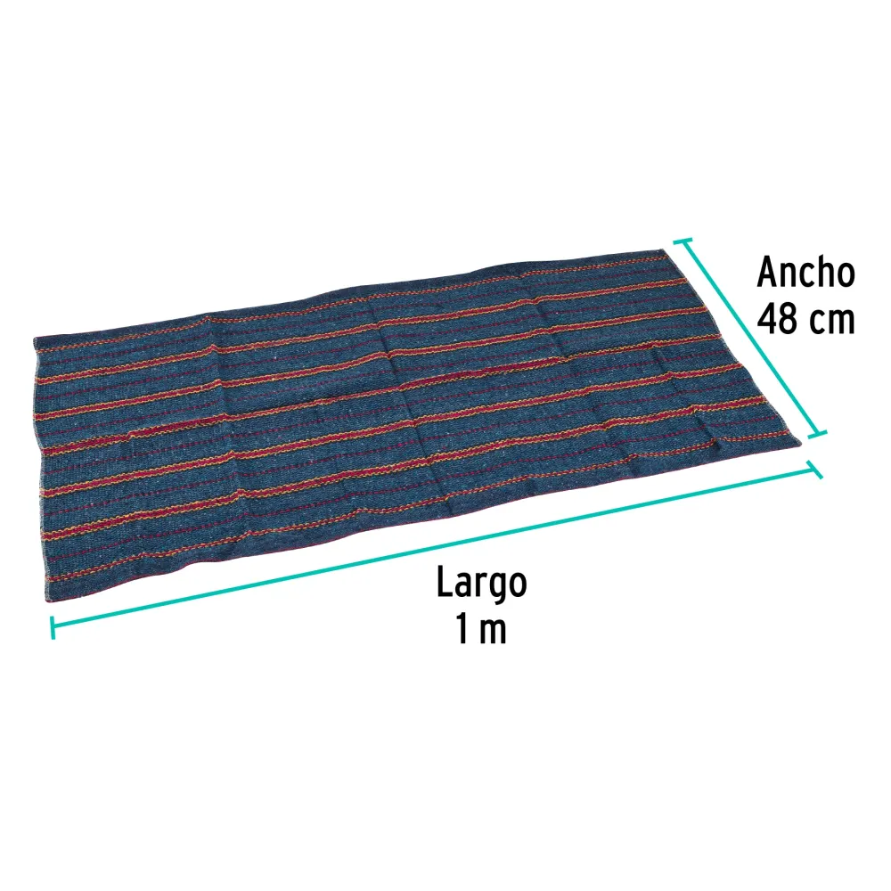 Extensible Jerga plana de 1 m x 48 cm, gris