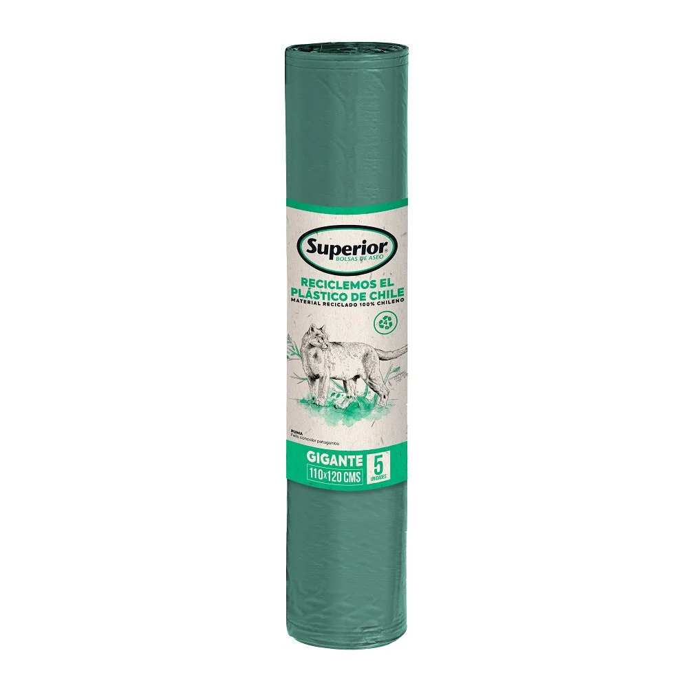 Bolsa Basura Rollo 110x120 100 Micrones Gigante 5 Un