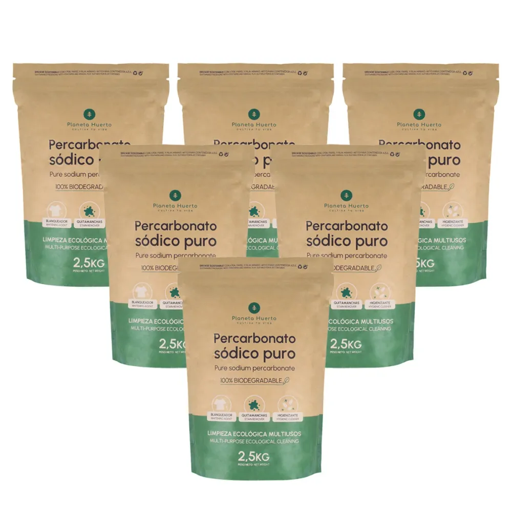 Aroma Limón Pack 6x Percarbonato sódico Planeta Huerto 2,5 kg