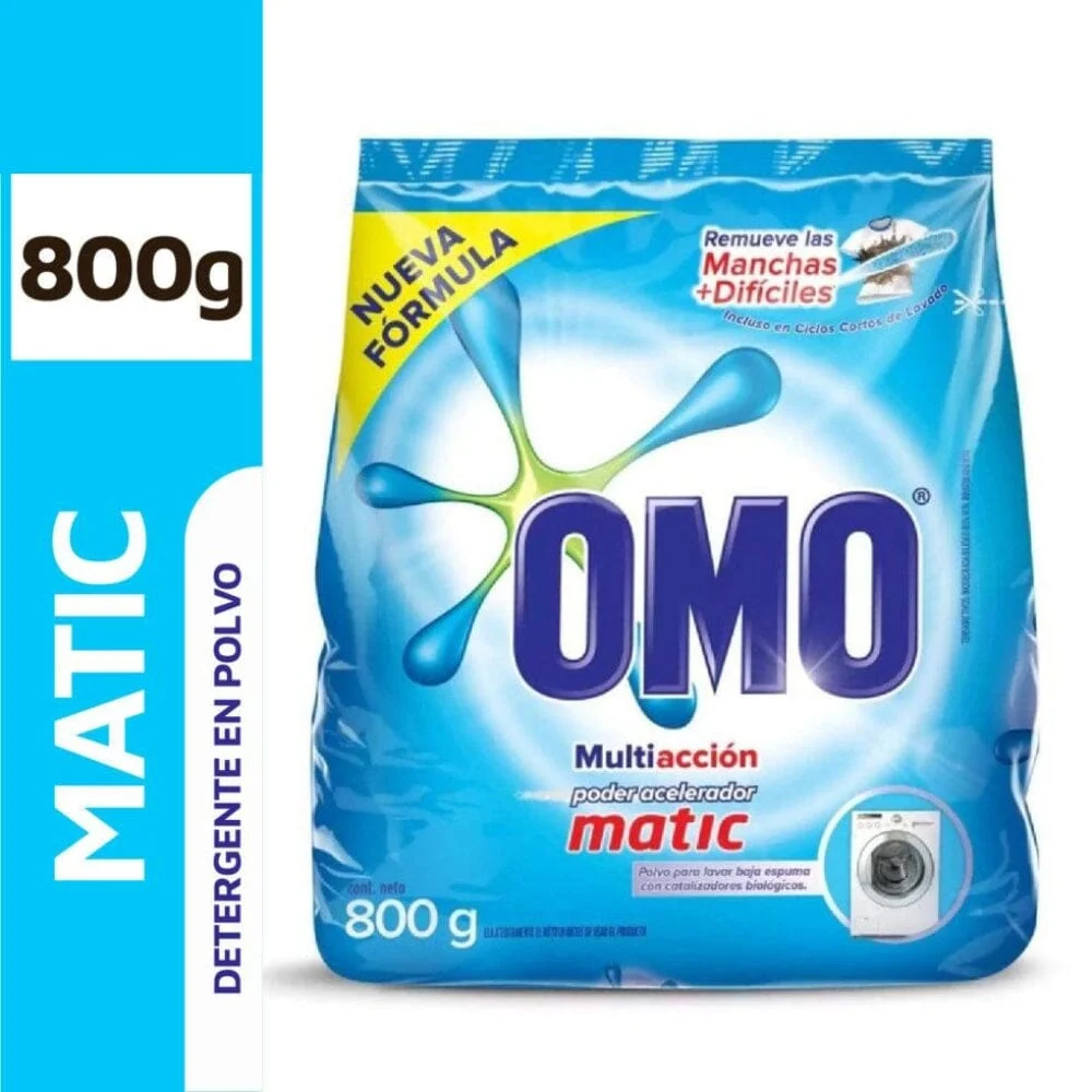 Desengrasante Detergente Polvo Matic Multiaccion 800 Gr