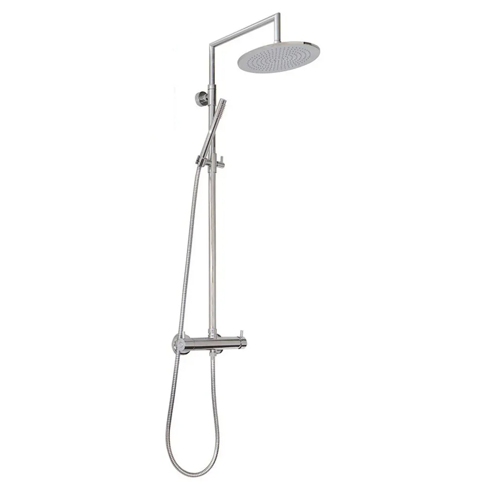 Colonna doccia tonda 2,4cm con soffione Linz e deviatore MX3C