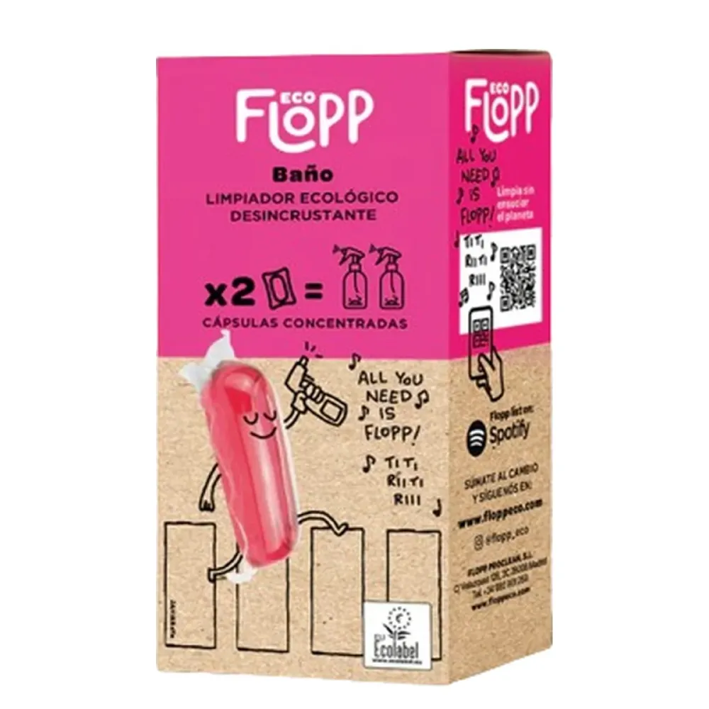 Pack 2 x Limpieza baños ECO Reffil Flopp 2caps Eco Friendly