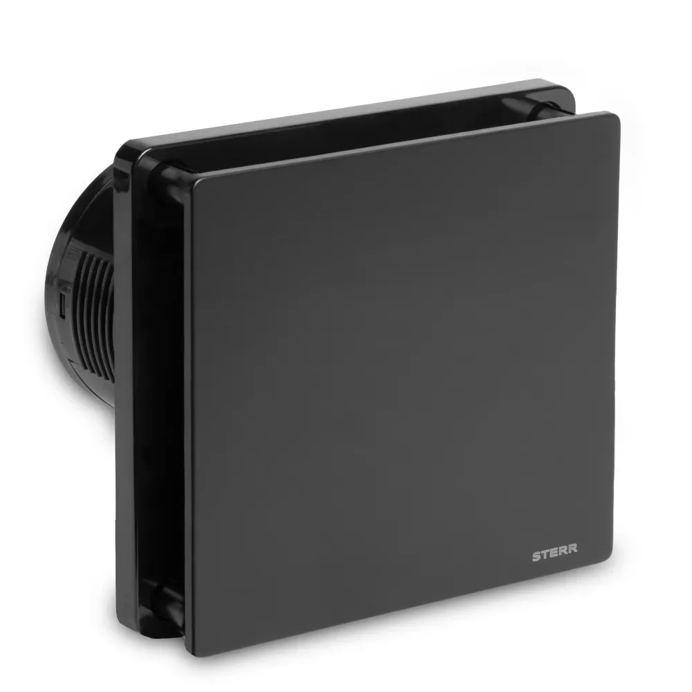 STERR BFS100-BA - 100 mm Extractor de Baño, 90 m³/h, Negro