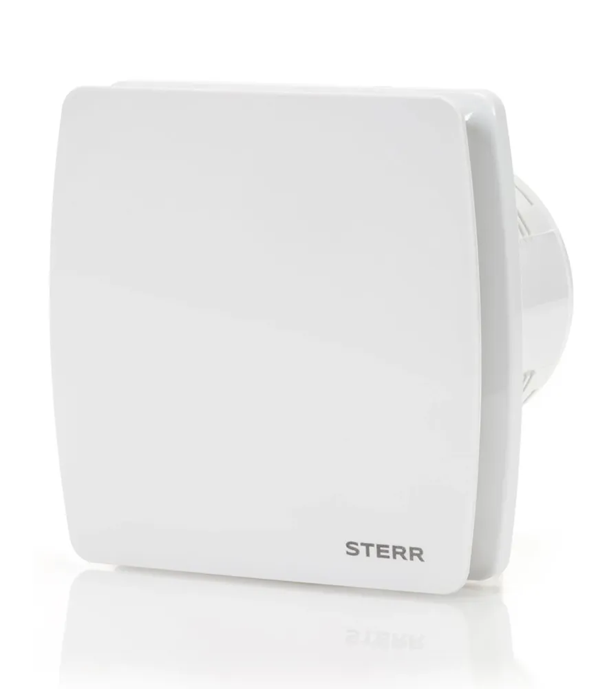STERR LFS100-QM - 100 mm Extractor de Baño, con sensor de movimiento, 95 m³/h, Blanco