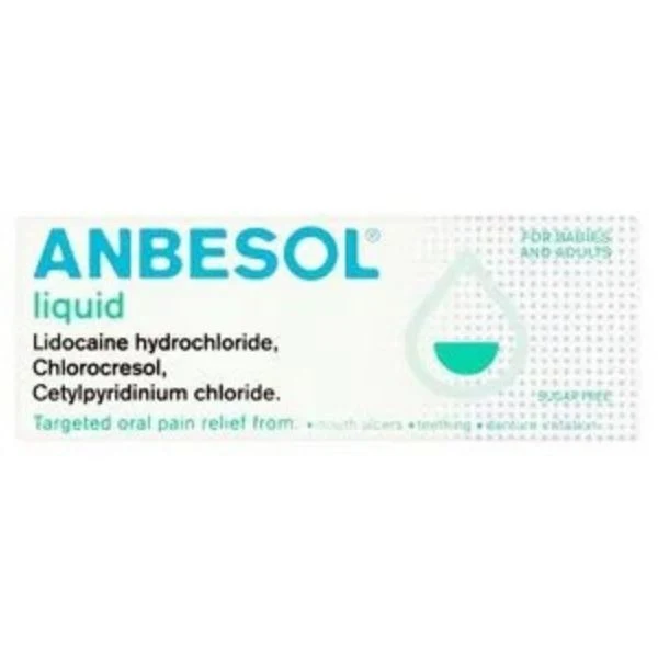 Anbesol - Oral Liquid 10ml (P) con Microfibra Incluida