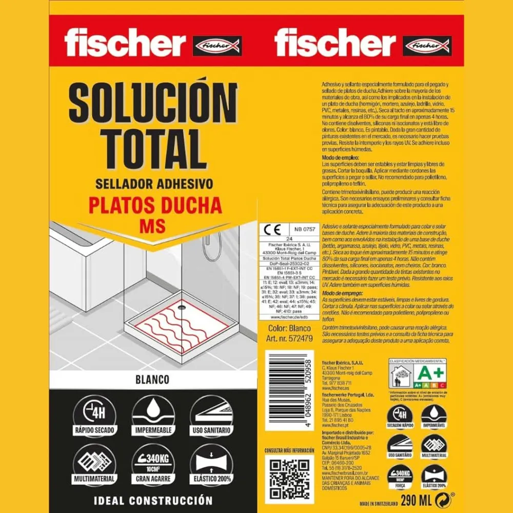 Multiusos de Alta Resistencia Solución Total Platos Ducha 290ml
