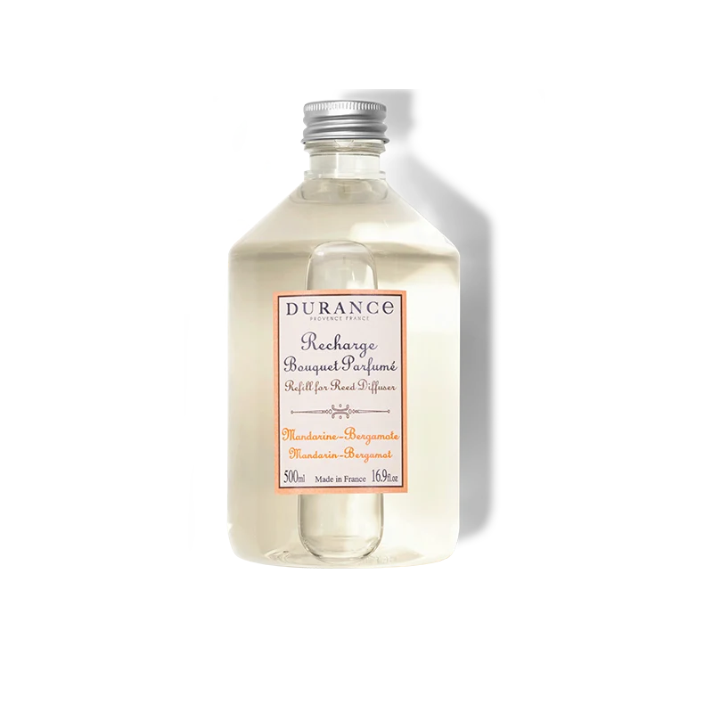 Recarga Bouquet Mandarina Bergamota 500 ml Durance con Motor 4 Tiempos