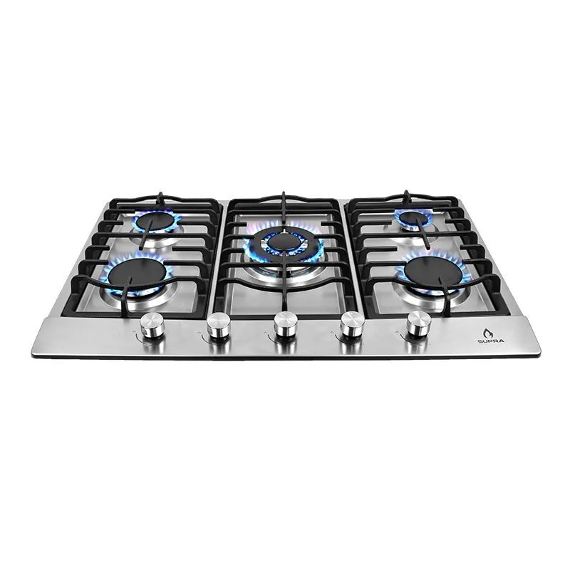 Parrilla de gas Quantum 76 Supra empotrable con 5 quemadores Diseño Compacto