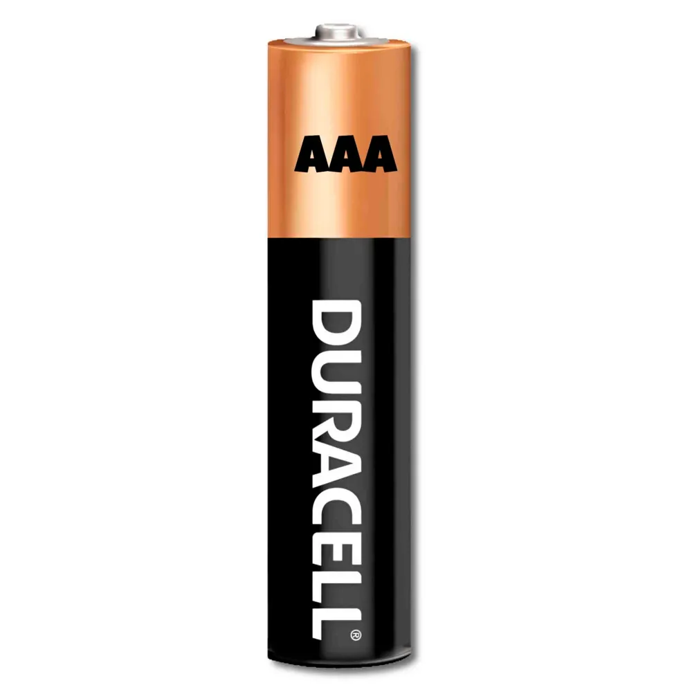 Baterí de 9V Duracell Pila Alcalina AAA Pack 12 Unidades Display