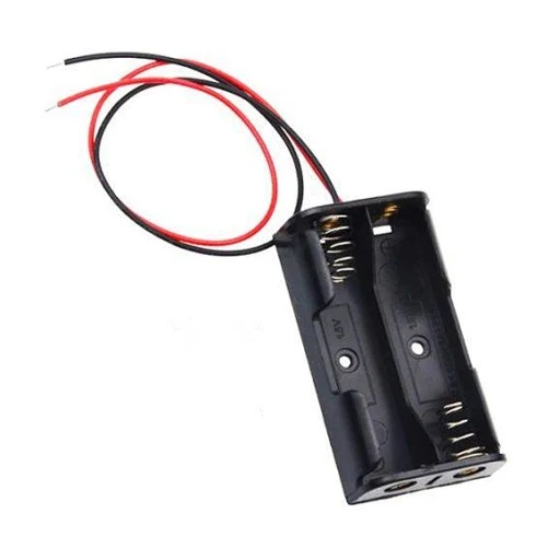 Certificadas CE Porta Pila para 2 Baterias AA con Cable Conexion Serie