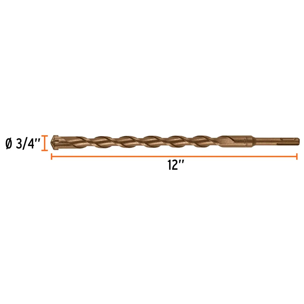 BROCA C/SISTEMA DIRECTO INSERCION 3/4X12 Resistentes Derrames