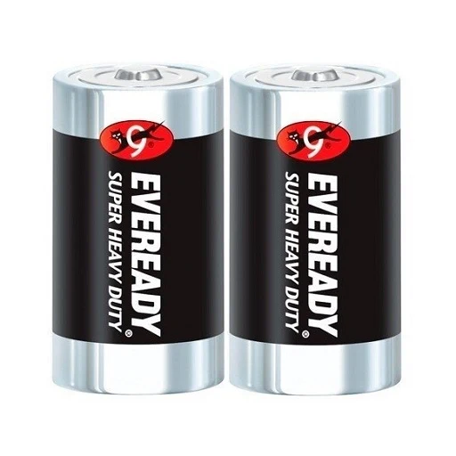 Baterí Tipo D 1.5V Eveready (Par) con Certificación RoHS