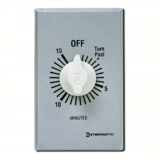 277V AC Spring Wound Countdown Timer Wall Plate Included FF415M