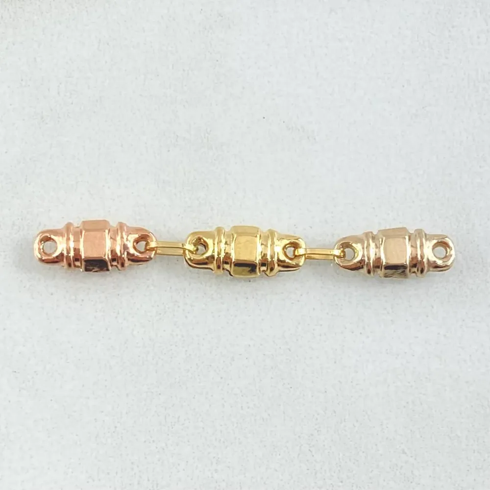 Baterías Recargables Herraje Retazo Rustico Barril Texturizado 0.7gr / 3.8cm / Oro 18K