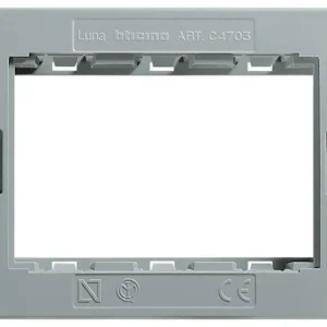 C4703 SOPORTE RECTANGULAR 3 MODULOS LUNA para Mandos Distancia