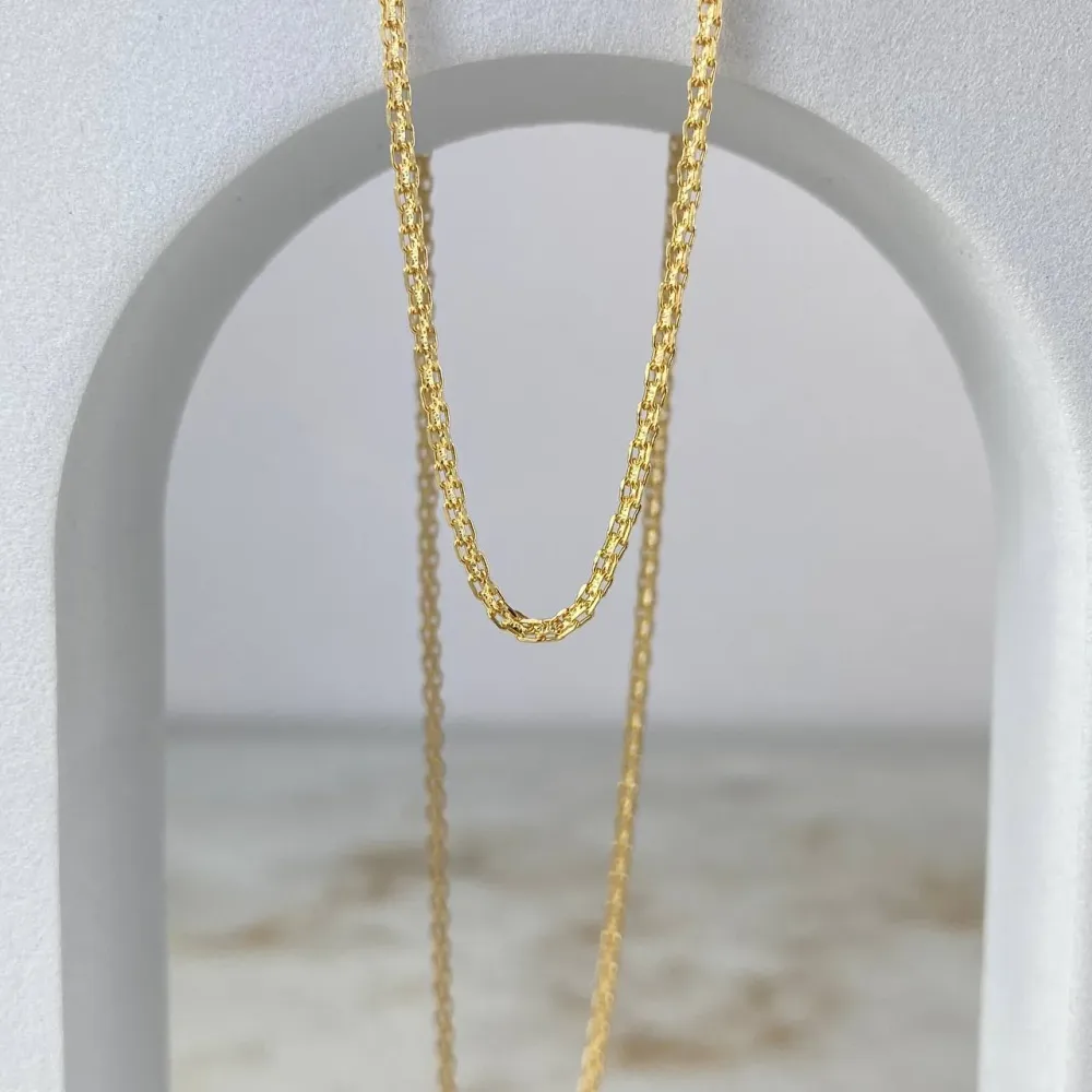 Cadena China 3.35gr / 50cm / 1.7mm Oro Amarillo +0 | Recargables 1000 Veces |