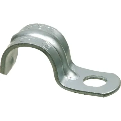 3/4 Inch 1-Hole Click-On Heavy Duty Conduit Strap Old Work Adjustable Electrical Box Malleable Hierro Steel 371