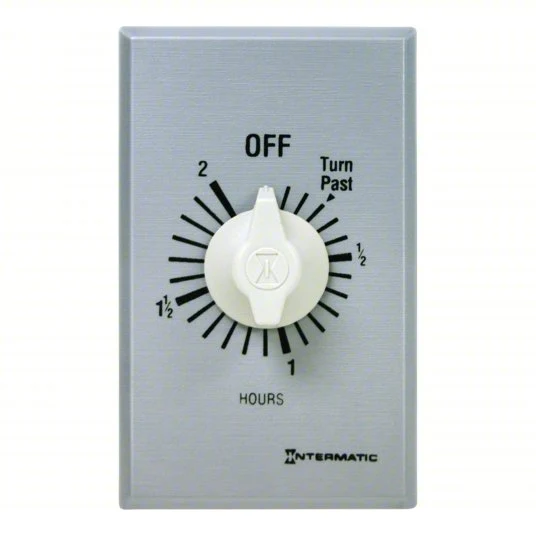 Pack de Pilas 277V AC Spring Wound Countdown Timer Wall Plate Included FF32H