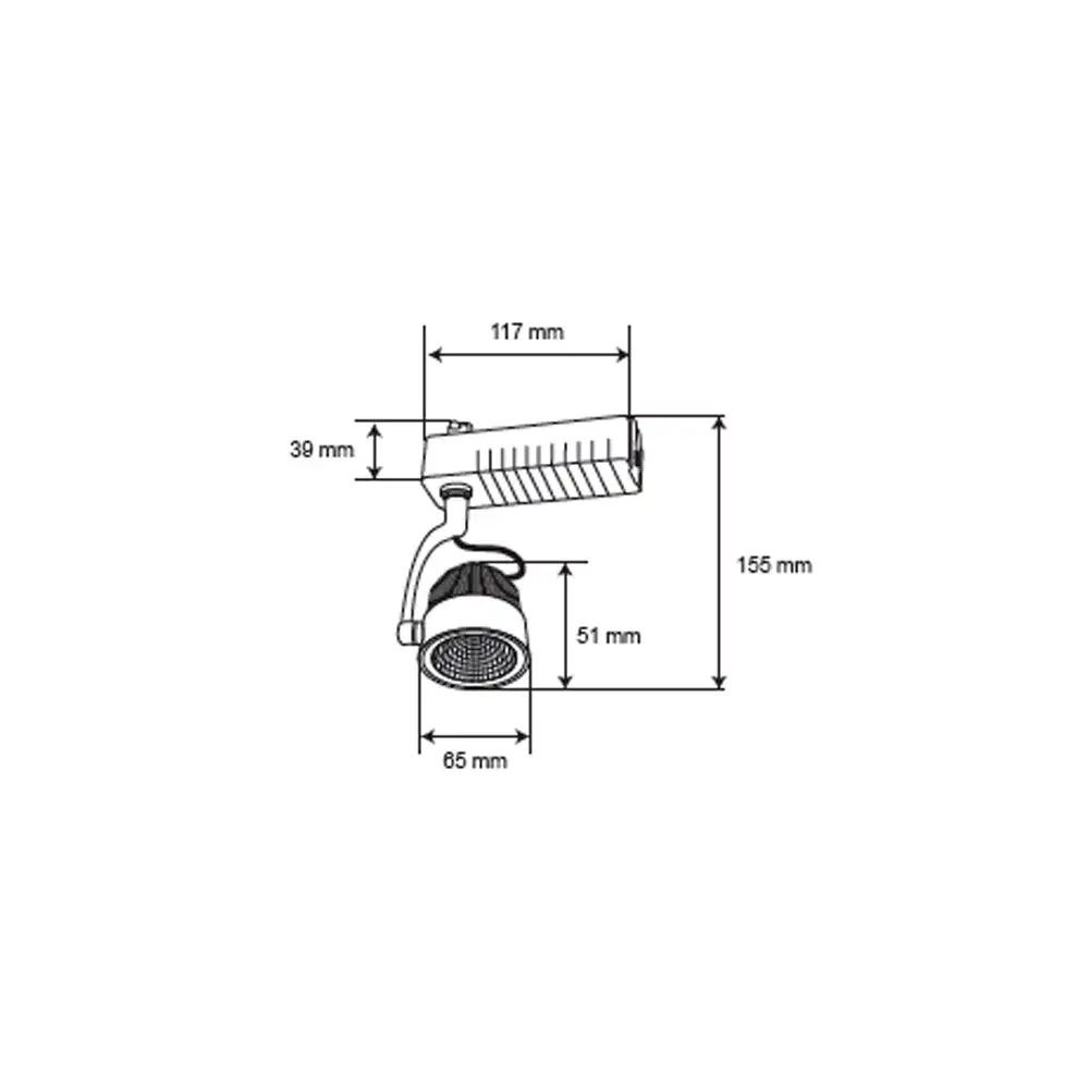 Riel dirig. Led 100-240v 7.5W 3000k hae con Estuche de Almacenamiento