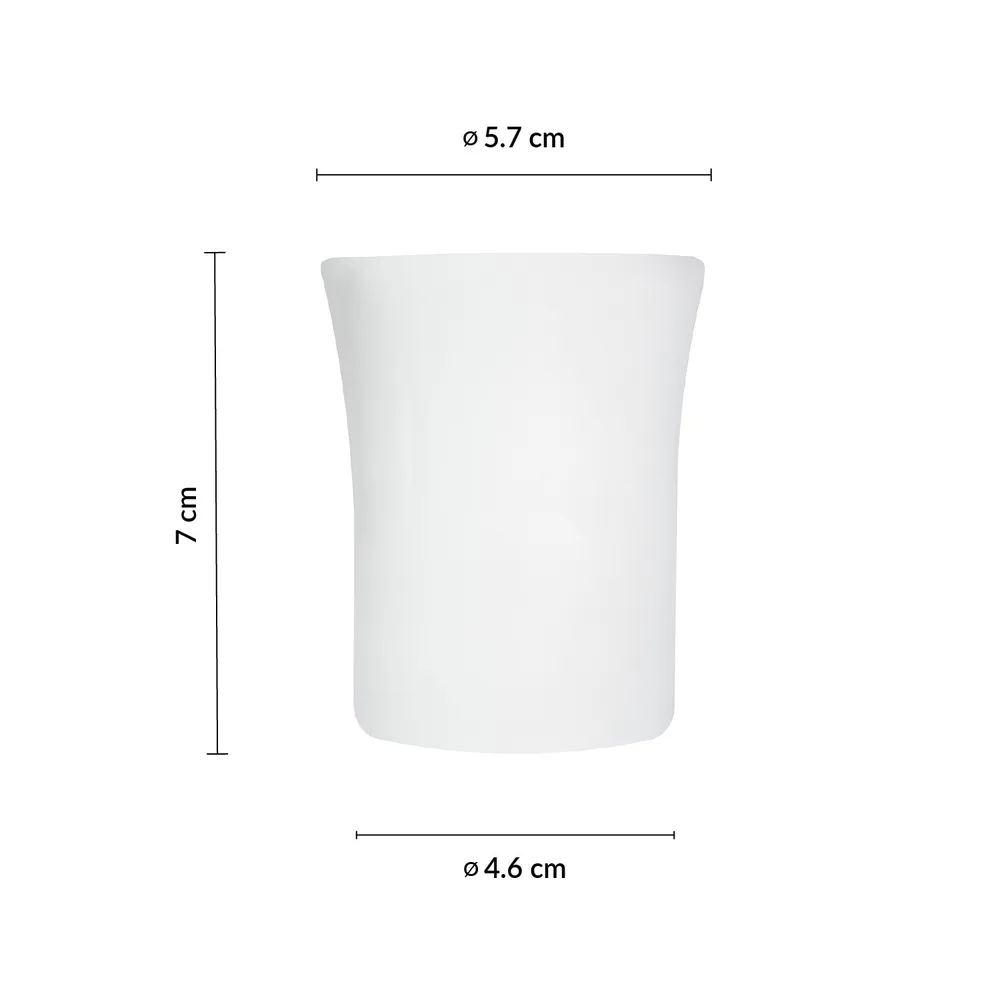 Vaso Basil 3 Oz (89ml) 7 cm Ivory All Spice AA - 24 Unidades