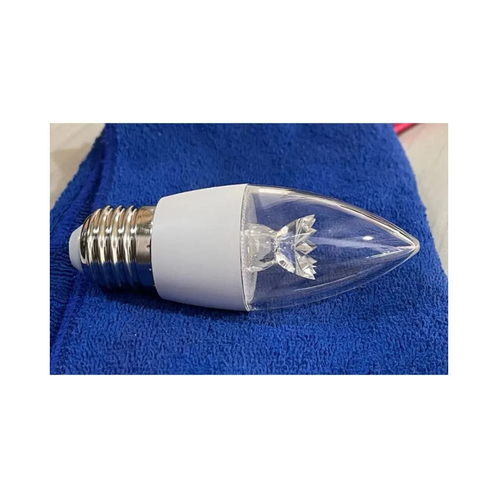 BOMBILLO VELA CORONA 3W E27 6500K con Tecnologí de Larga Duración