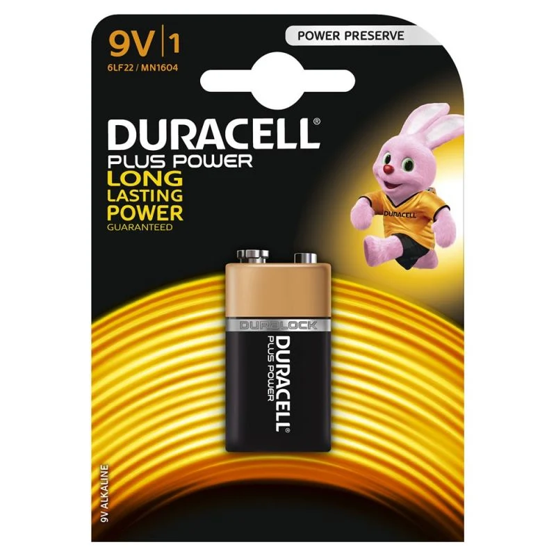 Pack de 3 PILA DURACELL 9v MN1604 de Baja Autodescarga