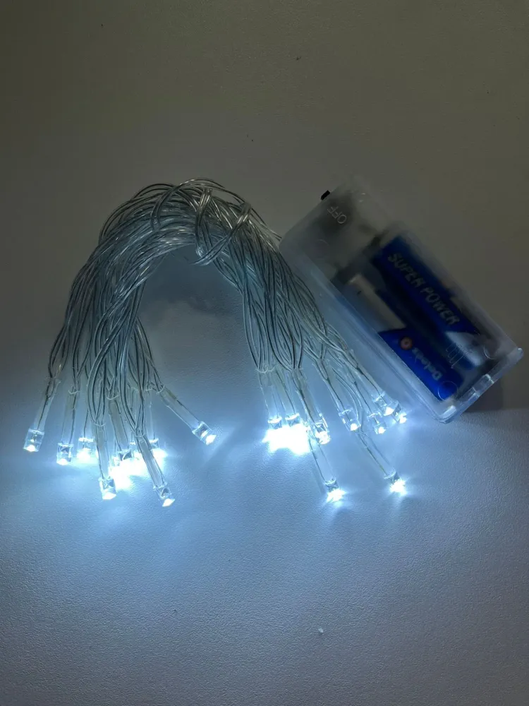 Pilas Alcalinas Luz Navidad 3M Blanca