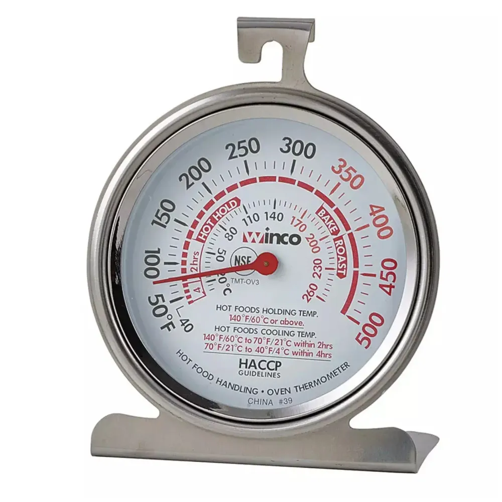 Pilas Alcalinas Termómetro de horno tipo dial de 3 pulg