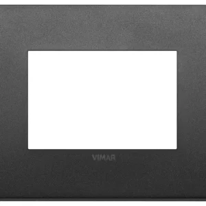 Placa classic 3 mod. Acero grafito mate arke vimar