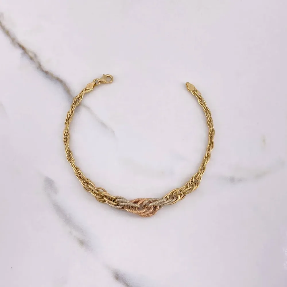 Pulso Lazo Aros 3.3gr / 19.5cm / 3mm Tres Oros +3 $ | Envío Rápido